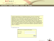 Tablet Screenshot of myclaim.sfdct.com